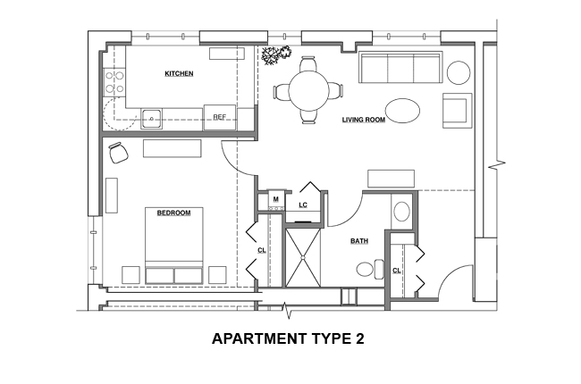 PA690 Homestead Apts. Bldg. C Floor Plans