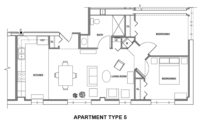 PA690 Homestead Apts. Bldg. C Floor Plans